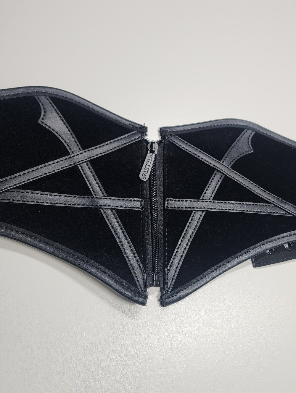 Killstar Draconian Waist Cincher Gothic Corset Belt, Pentagram Statement Waist